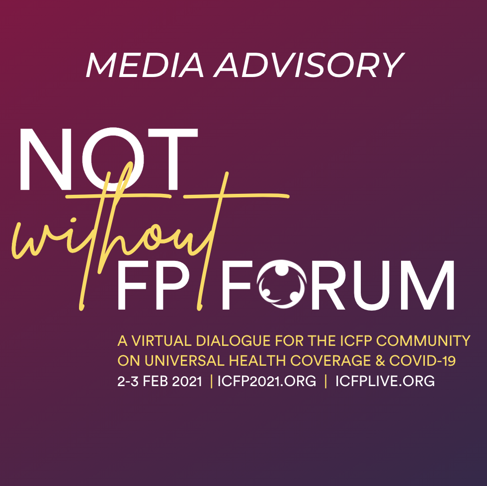 Aviso a los medios de comunicación y alerta a los reporteros sociales: El Foro "No sin FP" de la ICFP se celebrará los días 2 y 3 de febrero de 2021