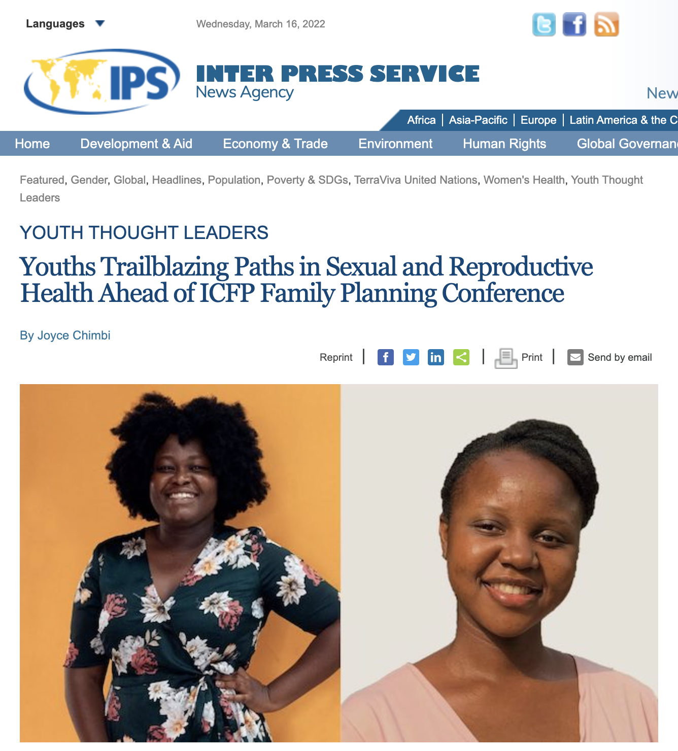 Youths Trailblazing Paths in SRH Ahead of ICFP
