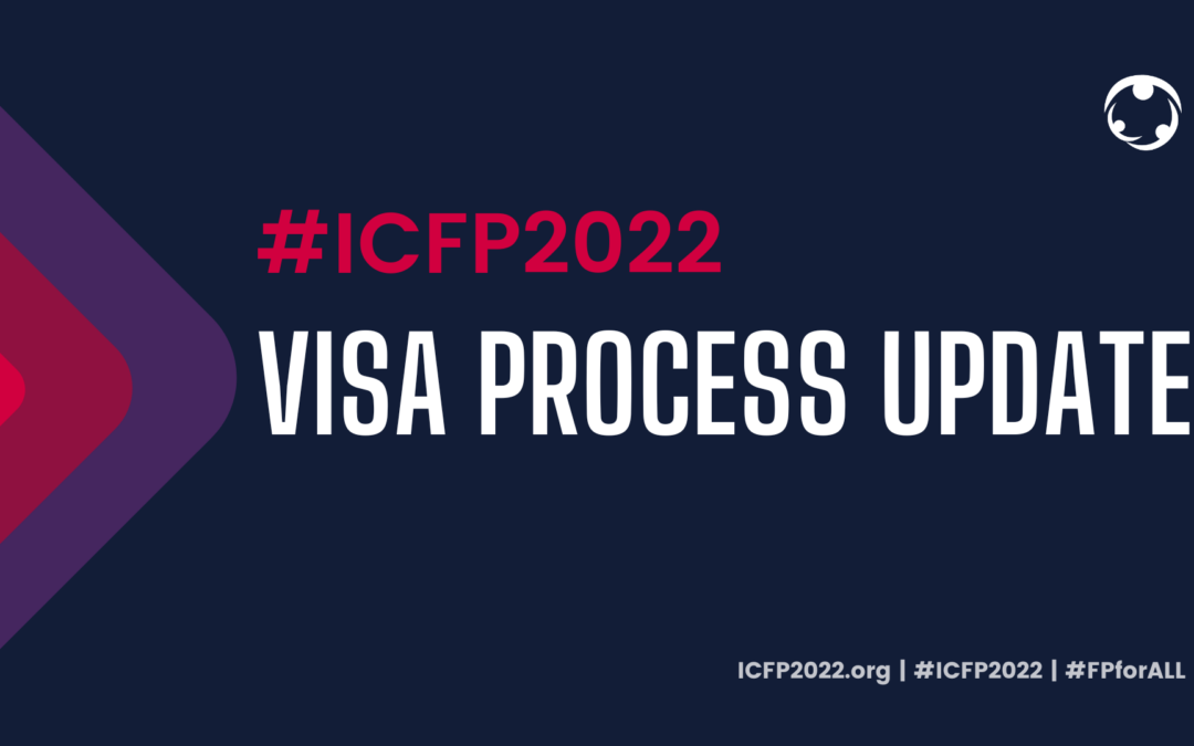Actualización del proceso de visado para la ICFP 2022