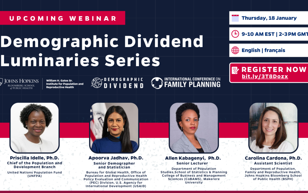 REGISTER NOW: Demographic Dividend Webinar on Population Age Structure Changes in Sub-Saharan Africa