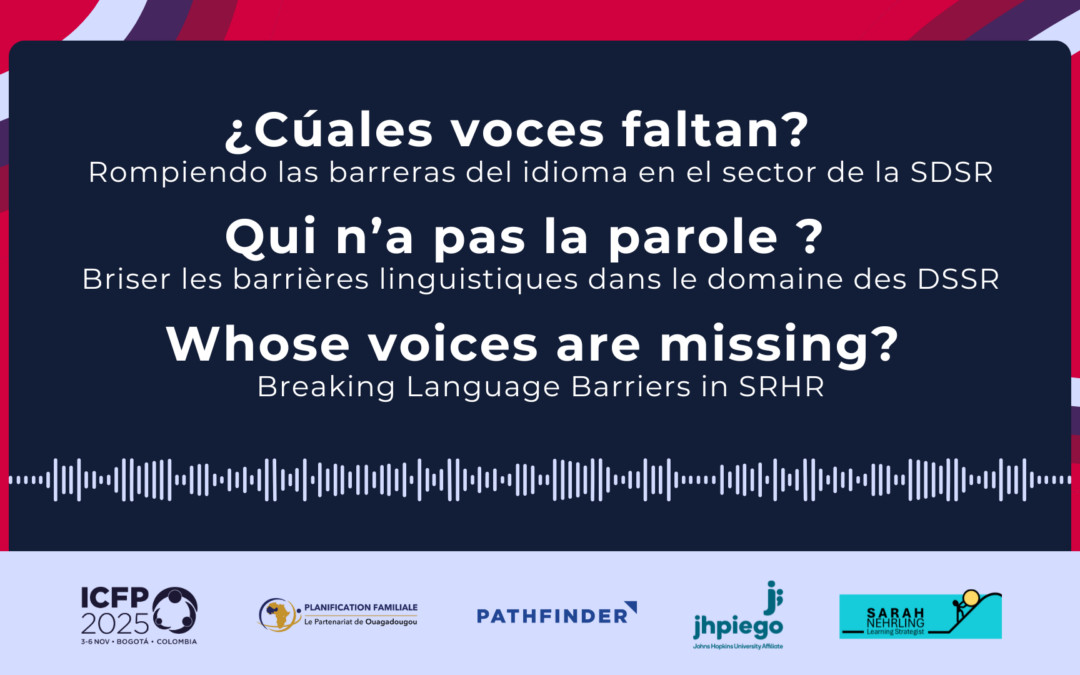 Webinaire : Qui n’a pas la parole ? Briser les barrières linguistiques dans le domaine des DSSR 
