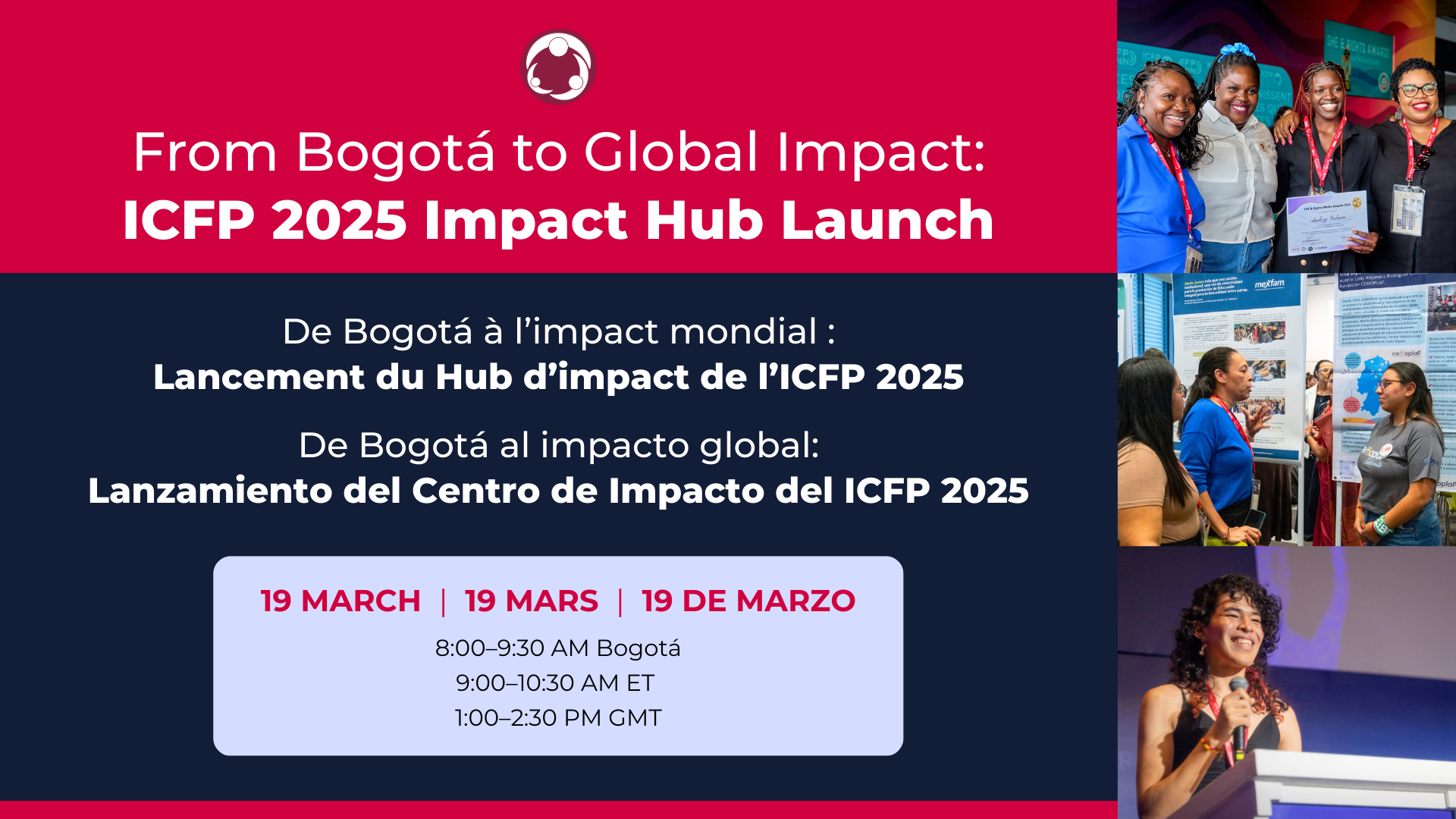 WATCH: From Bogotá to Global Impact – The ICFP 2025 Impact Hub Launch