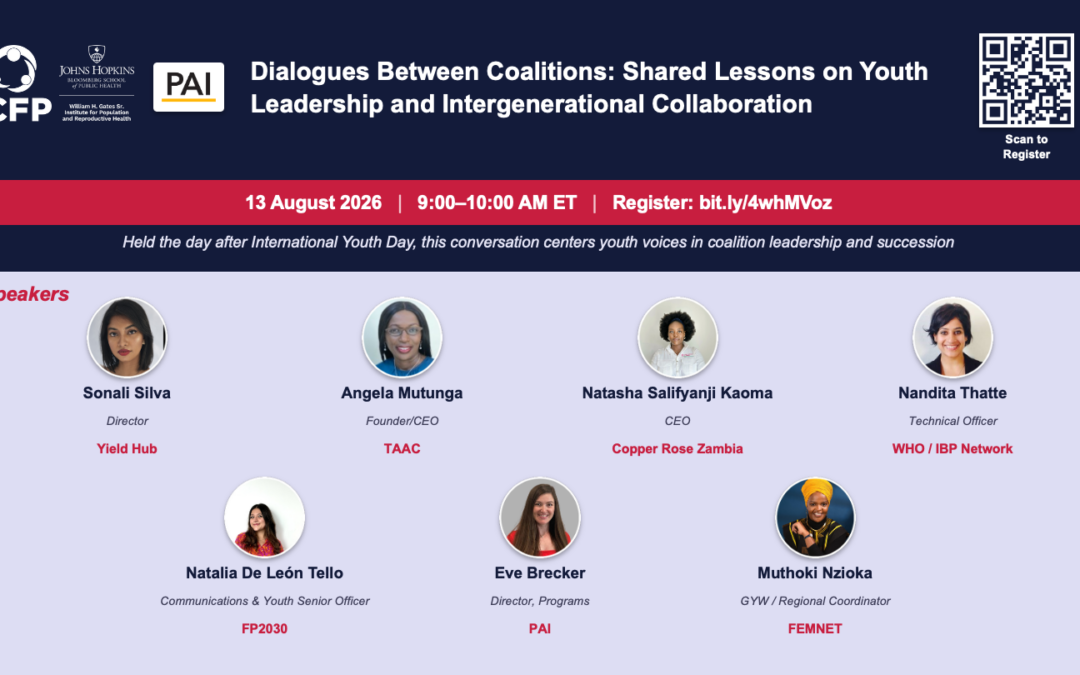 Dialogues entre coalitions : enseignements communs sur le leadership des jeunes et la collaboration intergénérationnelle