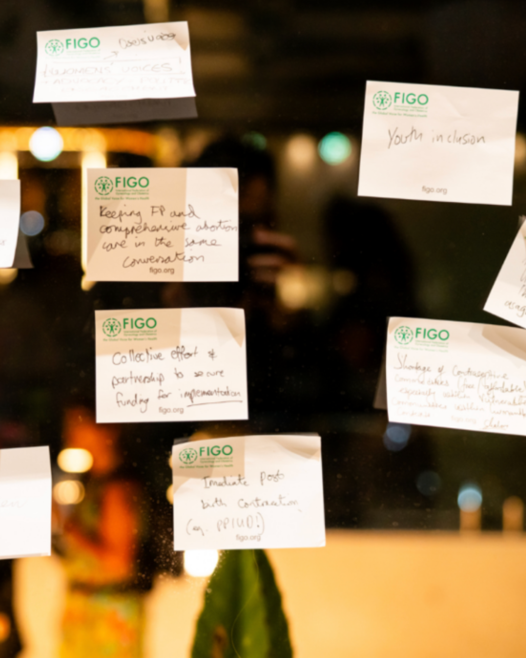 Sticky notes from FIGO event