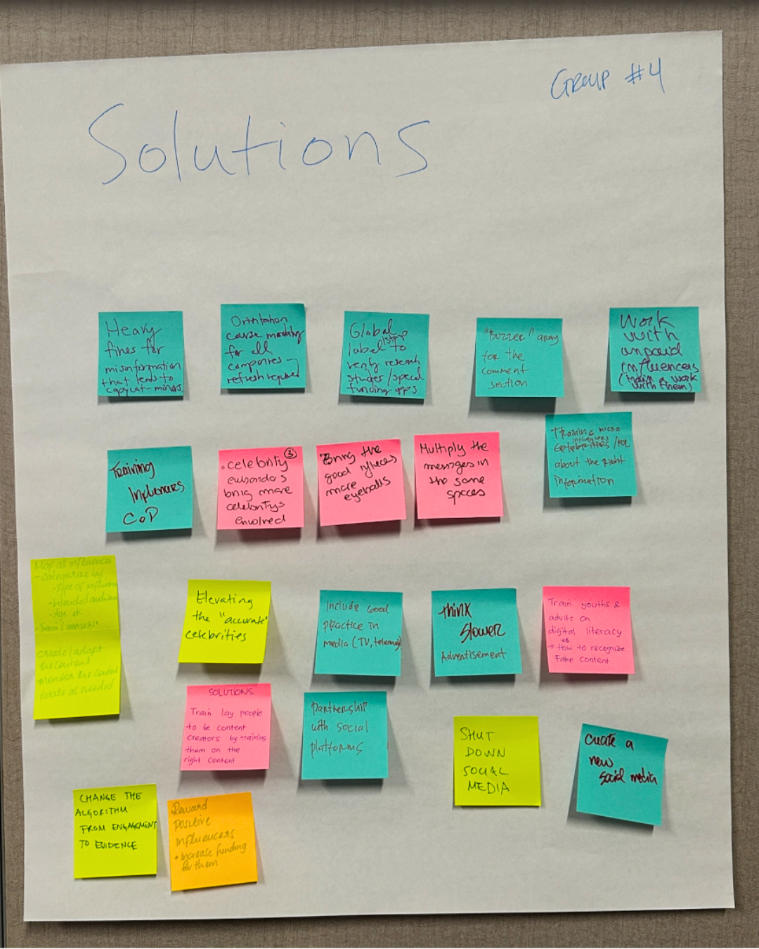 Sticky notes from SBCC Summit