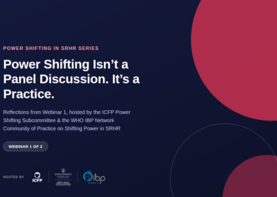 Power Shifting Isn’t a Panel Discussion. It’s a Practice